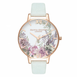 OLIVIA BURTON hodinky Enchanted Garden Sage & Rose Gold OB16EG105