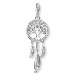 THOMAS SABO strieborný prívesok charm Dreamcatcher Tree silver 1845-051-14