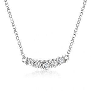 SOFIA strieborný náhrdelník so zirkónmi AEAN0622Z/R40+10