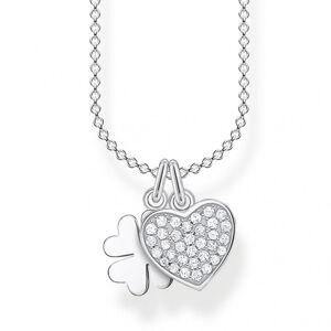 THOMAS SABO náhrdelník Cloverleaf with heart pavé KE2047-051-14-L45v