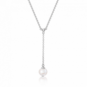 SOFIA strieborný náhrdelník s perlou AEAN1083WFM/R40+10