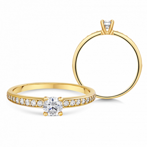 SOFIA zlatý zásnubný prsteň ZODLR252310XL1