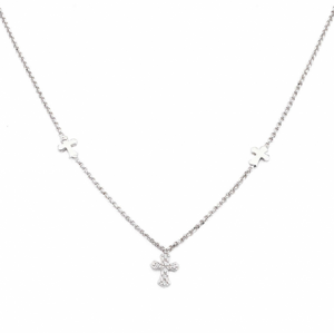 AMEN strieborný náhrdelník s krížikmi CLCCZB3