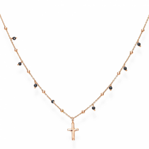 AMEN strieborný náhrdelník s krížikom CLCRRN3