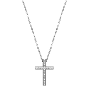 POLICE pánsky oceľový náhrdelník Geometric Metal s krížikom POPEAGN0001401