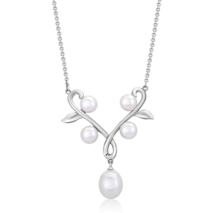 SOFIA strieborný náhrdelník s perlami WWPS170015N-1