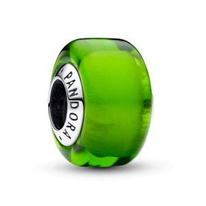 PANDORA korálka Zelené mini muránske sklo 793106C00